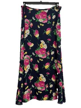 Vintage Ralph Lauren 100% Silk Skirt - No Flaws